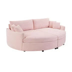 Canapé double surdimensionné avec méridienne et canapé-lit Whisen 102.3, canapé avec assise profonde