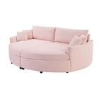 Canapé double surdimensionné avec méridienne et canapé-lit Whisen 102.3, canapé avec assise profonde