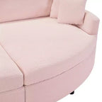 Canapé double surdimensionné avec méridienne et canapé-lit Whisen 102.3, canapé avec assise profonde