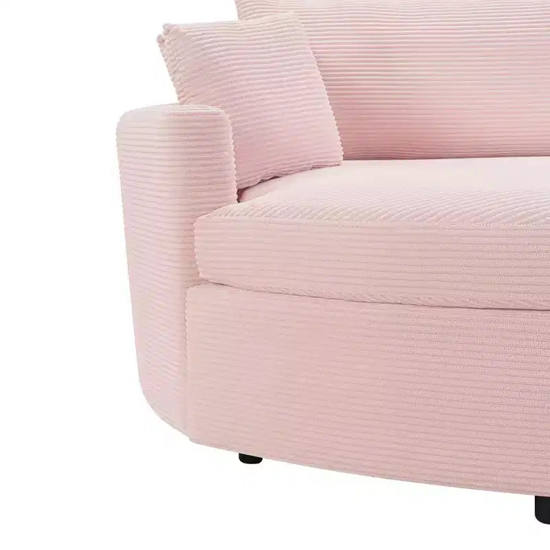 Canapé double surdimensionné avec méridienne et canapé-lit Whisen 102.3, canapé avec assise profonde
