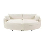 Canapé double surdimensionné avec méridienne et canapé-lit Whisen 102.3, canapé avec assise profonde