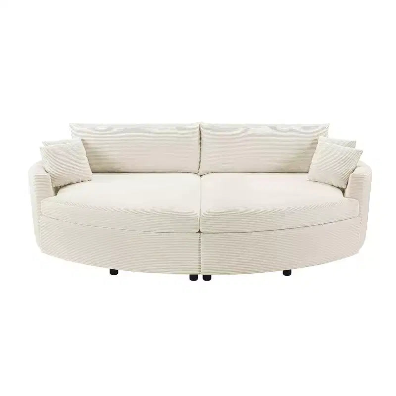 Canapé double surdimensionné avec méridienne et canapé-lit Whisen 102.3, canapé avec assise profonde