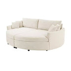 Canapé double surdimensionné avec méridienne et canapé-lit Whisen 102.3, canapé avec assise profonde