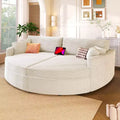 Whisen 102.3 Oversized Double Chaise Lounge Sofa & Sofa Bed, Sofa Couch with Deep Seat