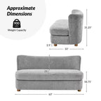 Rene Modern Linen Upholstery Sofa|ARTFUL LIVING DESIGN