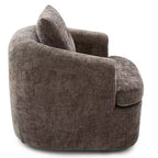 Whisen 36.6 Swivel Sofa Chair, Swivel Round Chair & Couch with Dual-layer Cushion Design