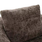Whisen 36.6 Swivel Sofa Chair, Swivel Round Chair & Couch with Dual-layer Cushion Design