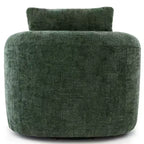 Whisen 36.6 Swivel Sofa Chair, Swivel Round Chair & Couch with Dual-layer Cushion Design