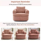 Whisen 36.6 Swivel Sofa Chair, Swivel Round Chair & Couch with Dual-layer Cushion Design