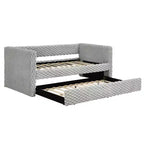 EHMKNP Lit de repos double, Canapé-lit rembourré, Le bas se tire pour former un lit, Carreaux