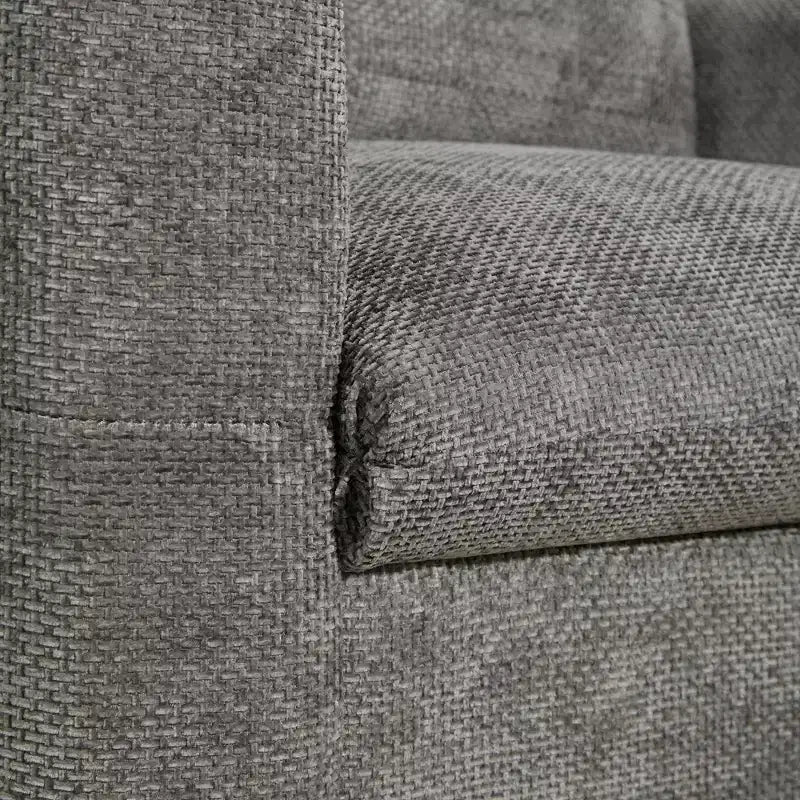 Fauteuil en chenille EHMKNP à assise large avec deux ports de charge - Canapé simple capitonné pour salon et appartement
