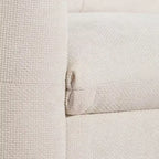 Fauteuil en chenille EHMKNP à assise large avec deux ports de charge - Canapé simple capitonné pour salon et appartement