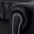 vidaXL Sofa Chesterfield Settee Couch with Tufted Arms Artificial Leather