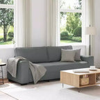 vidaXL 3-Seater Sofa Black 70.9 Fabric