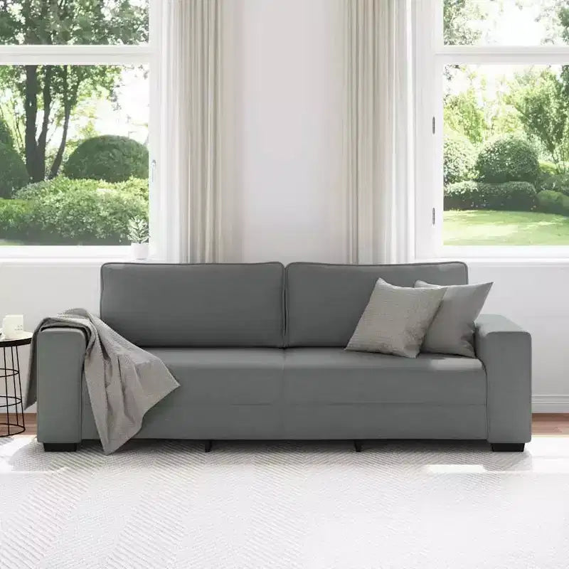 vidaXL 3-Seater Sofa Black 70.9 Fabric
