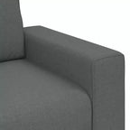 vidaXL 3-Seater Sofa Black 70.9 Fabric