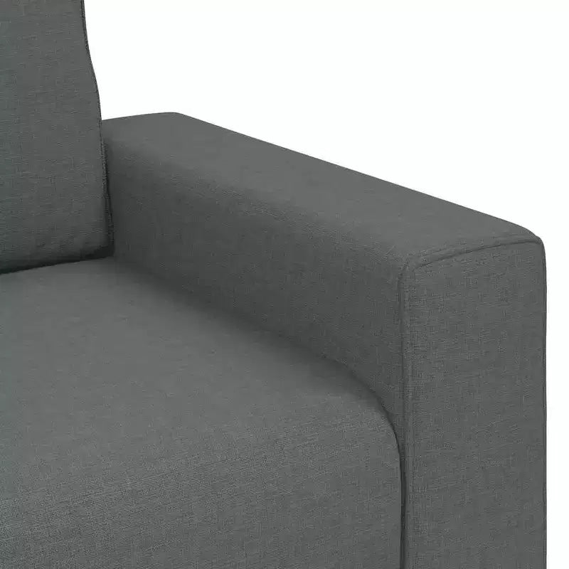 vidaXL 3-Seater Sofa Black 70.9 Fabric