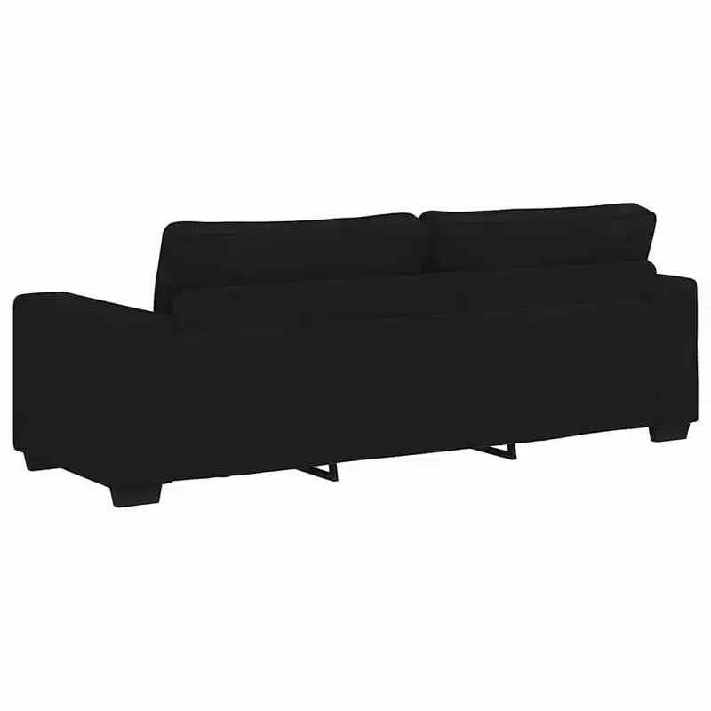 vidaXL 3-Seater Sofa Black 70.9 Fabric