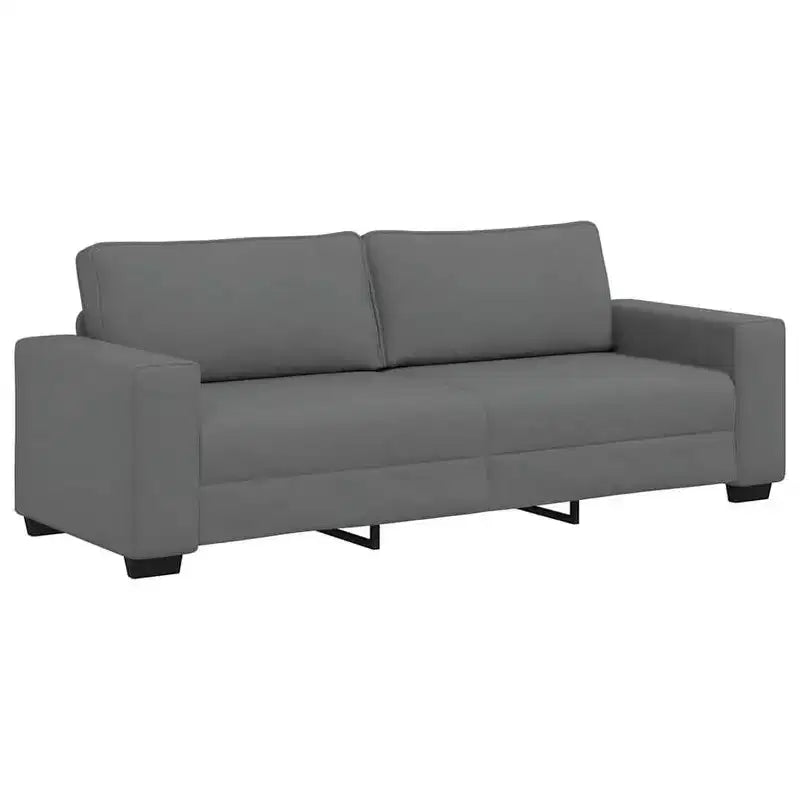 vidaXL 3-Seater Sofa Black 70.9 Fabric