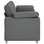 vidaXL Sofa with Cushion Dark gray 219 x 77 x 82 cm fabric