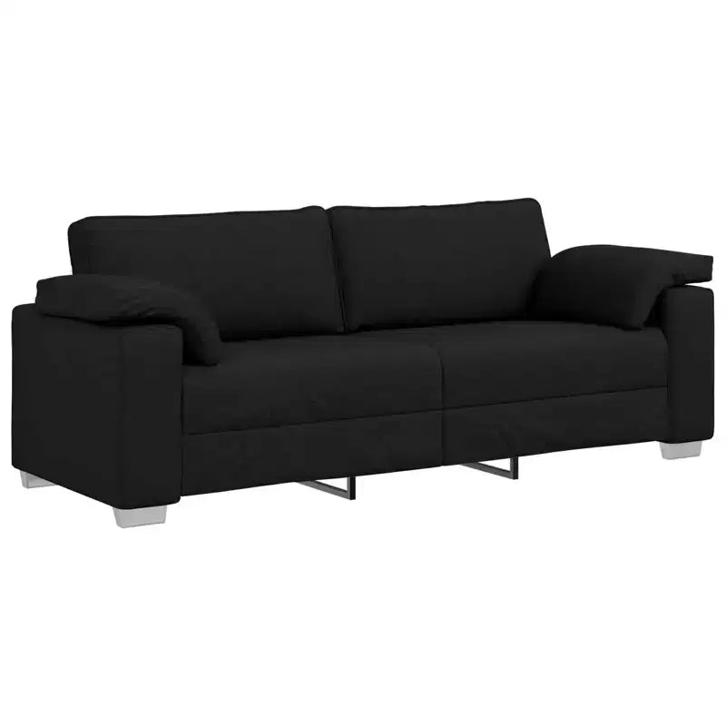 vidaXL Sofa with Cushion Dark gray 219 x 77 x 82 cm fabric