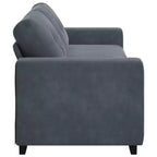 vidaXL Canapé à 3 places noir 180 cm Velours