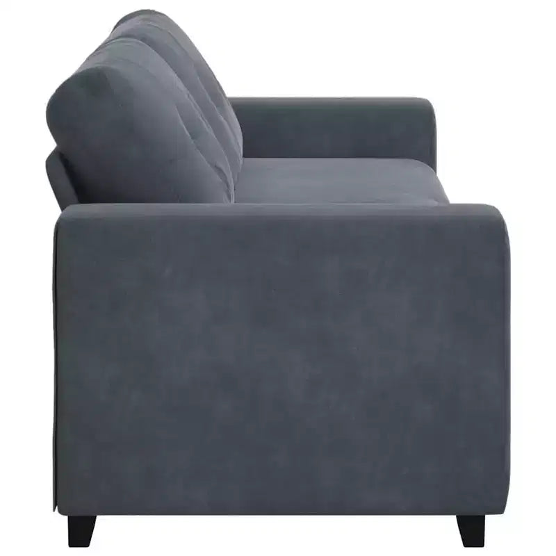 vidaXL Canapé à 3 places noir 180 cm Velours