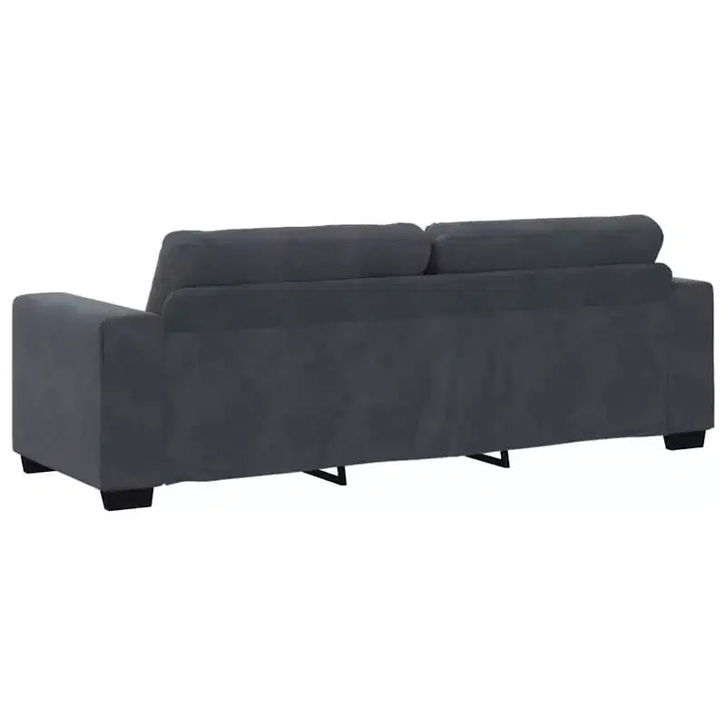 vidaXL Canapé à 3 places noir 180 cm Velours