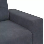vidaXL Canapé à 3 places noir 180 cm Velours