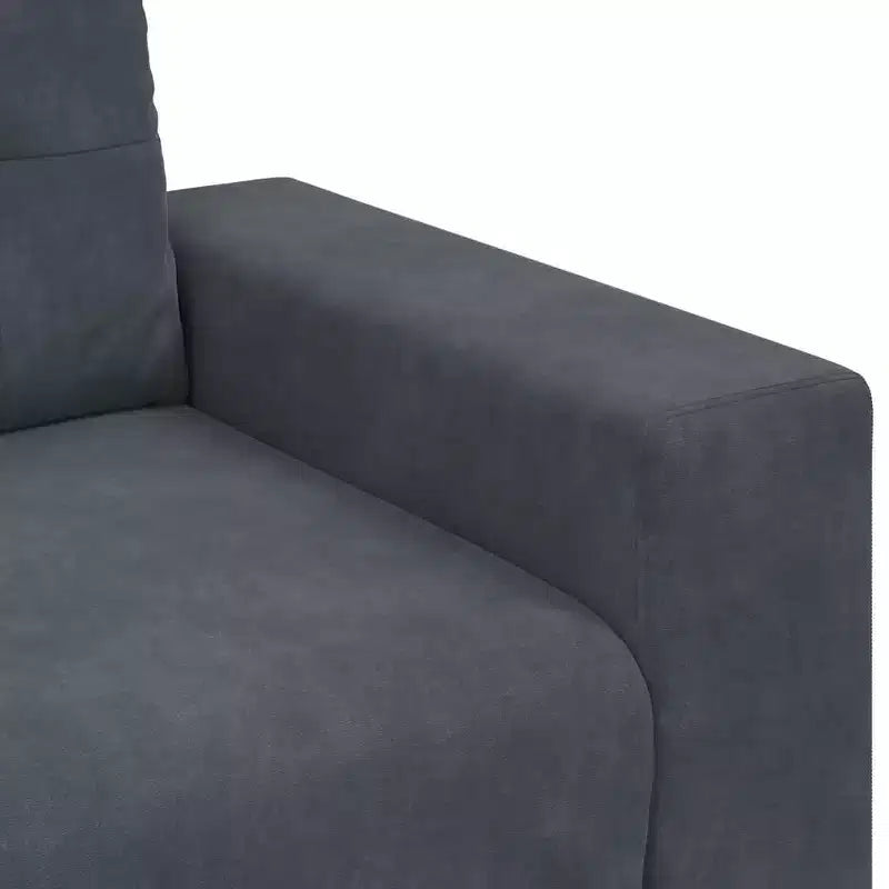 vidaXL Canapé à 3 places noir 180 cm Velours