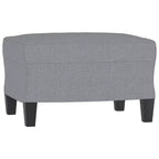 vidaXL Canapé 3 places avec pouf pour salon Tissu