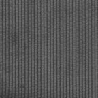 vidaXL Canapé en tissu avec coussin Velours côtelé gris foncé - Gris foncé sans repose-pieds