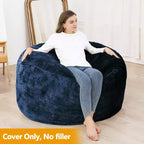 Canapé paresseux lavable et doux, housse de canapé de pouf pour adulte, uniquement la housse, pour la lecture,