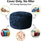Canapé paresseux lavable et doux, housse de canapé de pouf pour adulte, uniquement la housse, pour la lecture,