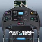 Tapis de course KRISRATE avec inclinaison, tapis de course pliable portable intelligent 3,5 CV pour la maison, machine de course avec suivi intelligent de la condition physique, absorption silencieuse des chocs