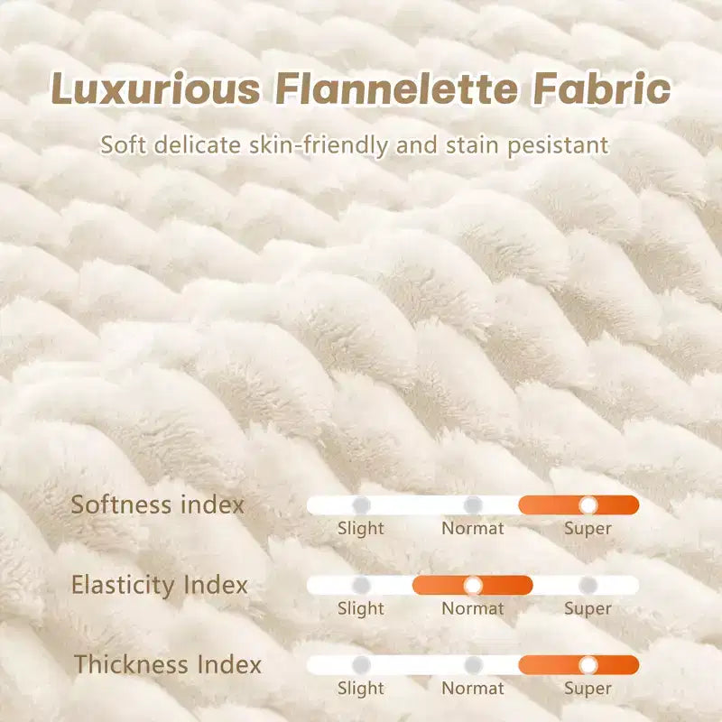 114 U-Shaped Modular Sofa Flannelette 3-Seater Ottoman Buckle No Assembly Cream