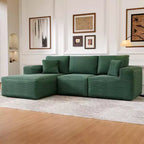PexFix Modular Sectional Sofa with L-Shape Chaise Modern Upholstered Cloud Couches with Throw Pillows for Living Room Bedroom