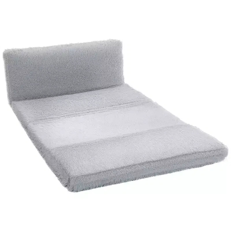 Bean Bag Floor Sofa Bed Plush Wide Folding Floor Mattress, Foam Filling Wall Couch Sleeper