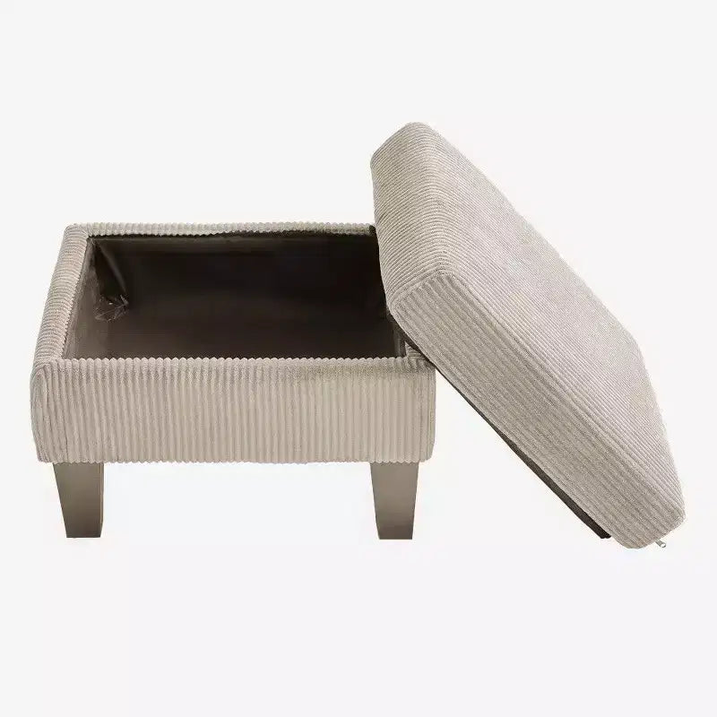 Canapé d'angle en forme de L TUYOHW, Canapé 4 places en velours côtelé avec mousse à mémoire de forme pour petits espaces de salon et appartements
