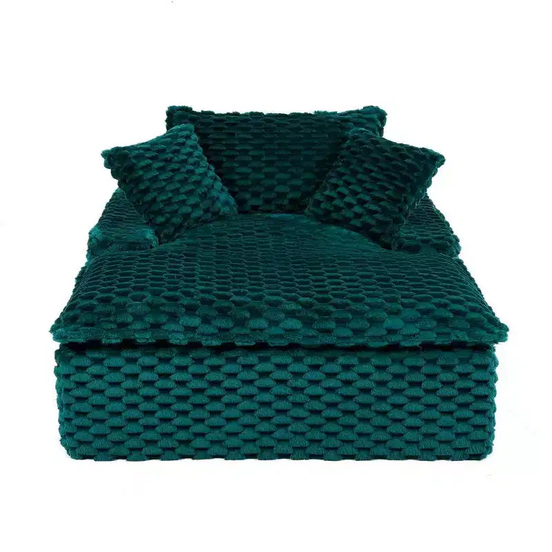 Canapé surdimensionné TUYOHW, large canapé de sol avec 2 oreillers pour petit espace, capacité de 180 kg, aucun assemblage requis