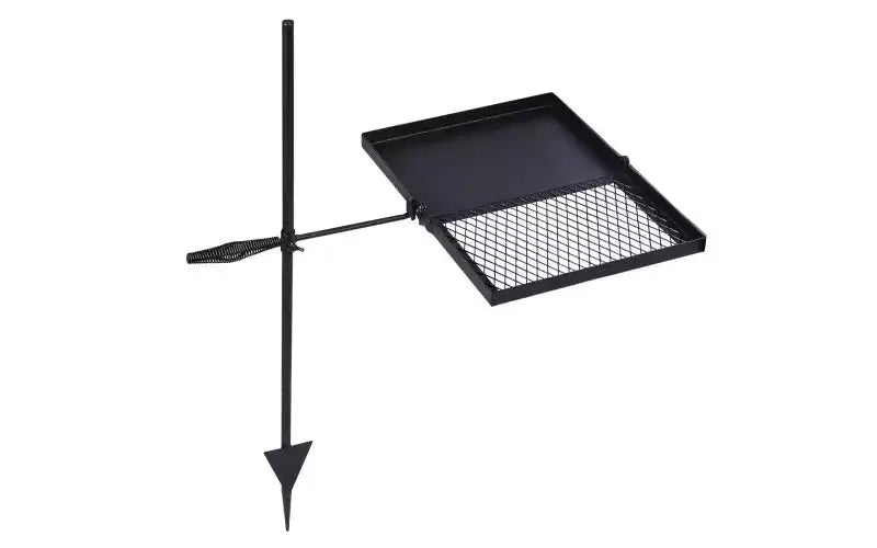 Karl Home Folding Swivel Campfire Grill Portable Cooking Grate Over Fire Pit