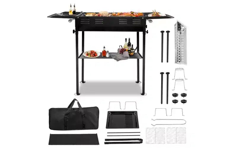 Karl Home Portable Charcoal Grills For Outdoor Bbq With Carrying Bag