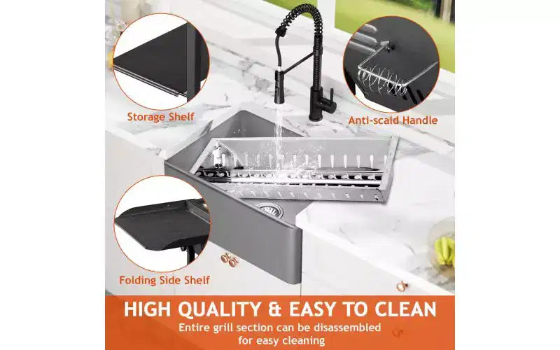 Karl Home Portable Charcoal Grills For Outdoor Bbq With Carrying Bag