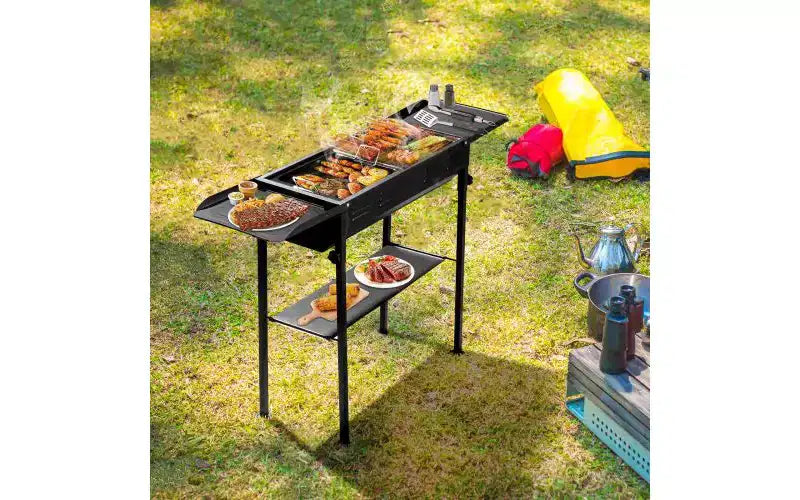 Karl Home Portable Charcoal Grills For Outdoor Bbq With Carrying Bag
