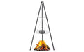 Karl Home Campfire Tripod Grill Adjustable Height BBQ Grill Grate