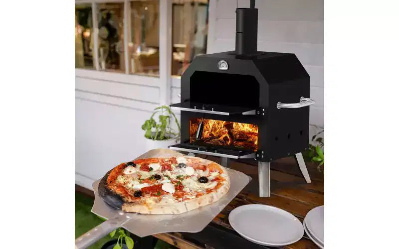 Fours à pizza d'extérieur 2 couches Karl Home avec pierre