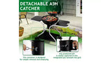 Karl Home Porcelain Enamel Kettle Charcoal Grill With 2 Side Tables
