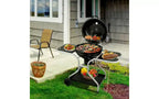 Karl Home Porcelain Enamel Kettle Charcoal Grill With 2 Side Tables