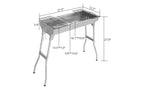 Karl Home 27.5 in. Portable Charcoal Grill in Stainless Steel