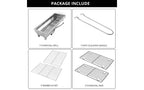 Karl Home 27.5 in. Portable Charcoal Grill in Stainless Steel